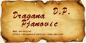 Dragana Pjanović vizit kartica